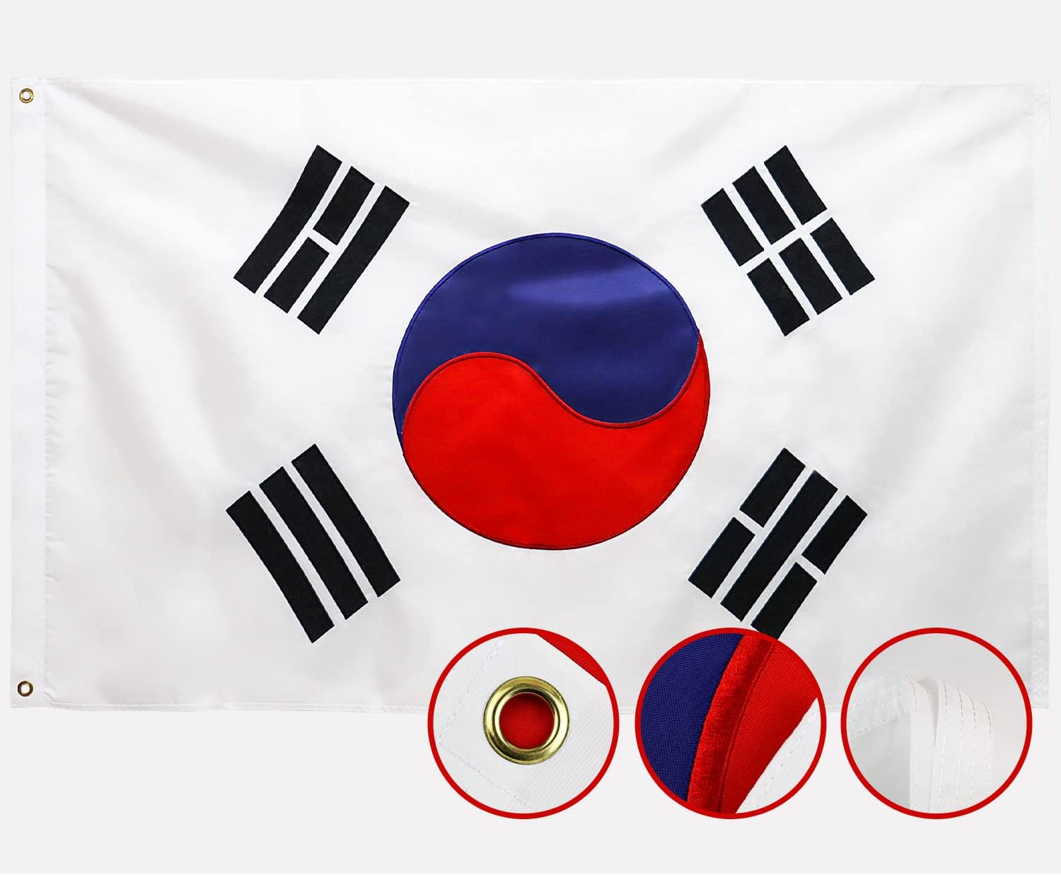 呼玛韩国国旗 3x5ft
